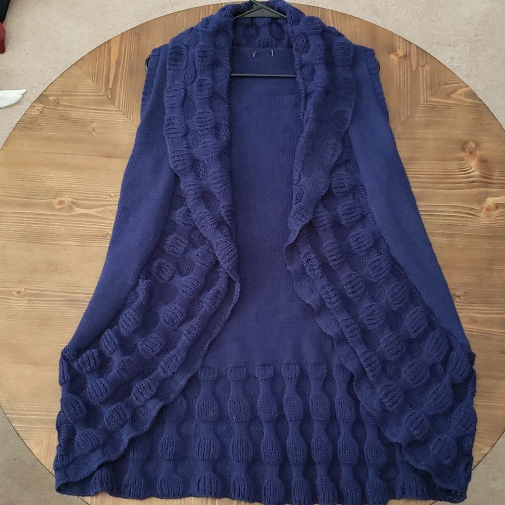 Blue Knitted Vest